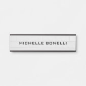 Achtergrond voor wandontwerp Moderne grijs zwart Deurbordje (Voorkant)