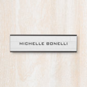 Achtergrond voor wandontwerp Moderne grijs zwart Deurbordje (Voorkant)