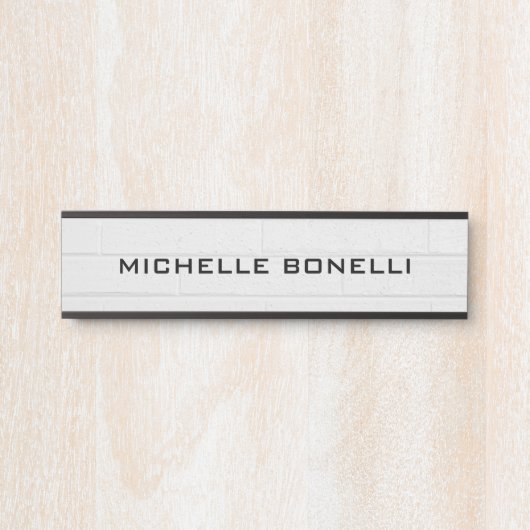 Achtergrond voor wandontwerp Moderne grijs zwart Deurbordje (Voorkant)