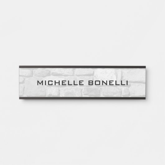 Achtergrond voor wandontwerp Moderne grijs zwart Deurbordje (Voorkant)