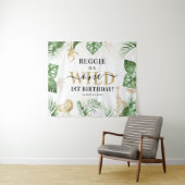 Achtergrond voor Wild One Jungle/Safari 1e verluis Wandkleed (In Situ (horizontaal))