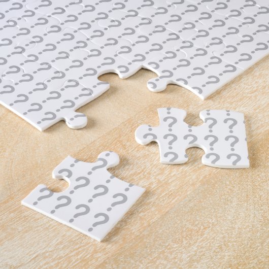 Achtergrond vraagteken legpuzzel (Zijkant)