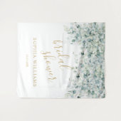 Achtergrond vrijgezellenfeest - Eucalyptusbladeren Wandkleed (Voorkant (horizontaal))