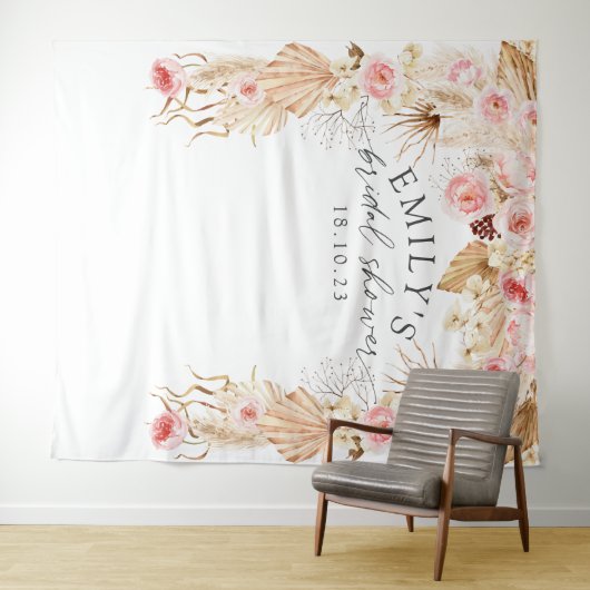 Achtergrond Vrijgezellenfeest van pampas Wandkleed (In Situ (horizontaal))