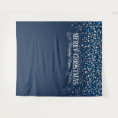 Achtergrond Vrolijk Kerstfeest en Gelukkig Nieuwja Wandkleed (Voorkant (horizontaal))