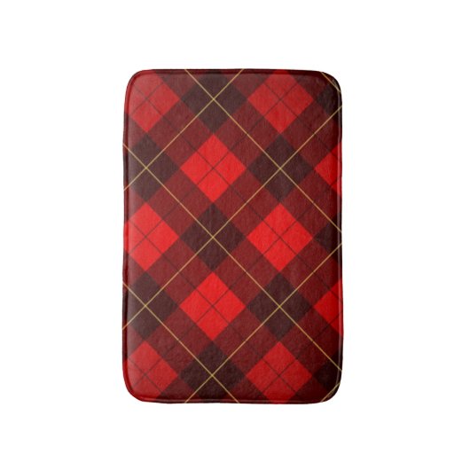 Achtergrond Wallace tartan Badmat (Voorkant Verticaal)
