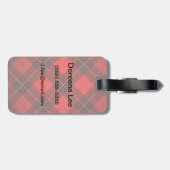 Achtergrond Wallace tartan Bagagelabel (Achterkant horizontaal)