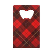 Achtergrond Wallace tartan Creditkaart Flessenopener (Voorkant)