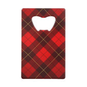 Achtergrond Wallace tartan Creditkaart Flessenopener (Achterkant)
