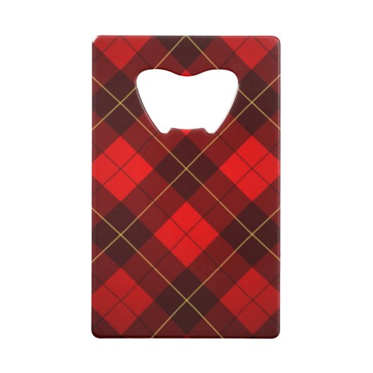 Achtergrond Wallace tartan Creditkaart Flessenopener (Achterkant)