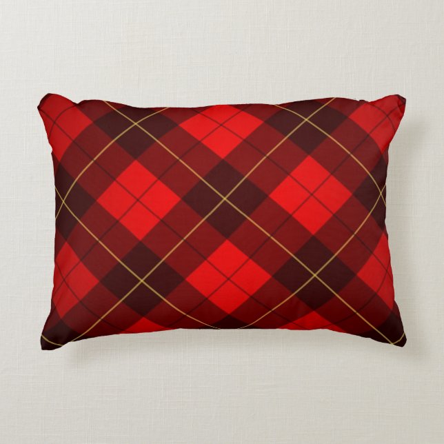 Achtergrond Wallace tartan Decoratief Kussen (Voorkant)