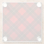 Achtergrond Wallace tartan Glazen Onderzetter (Achterkant)