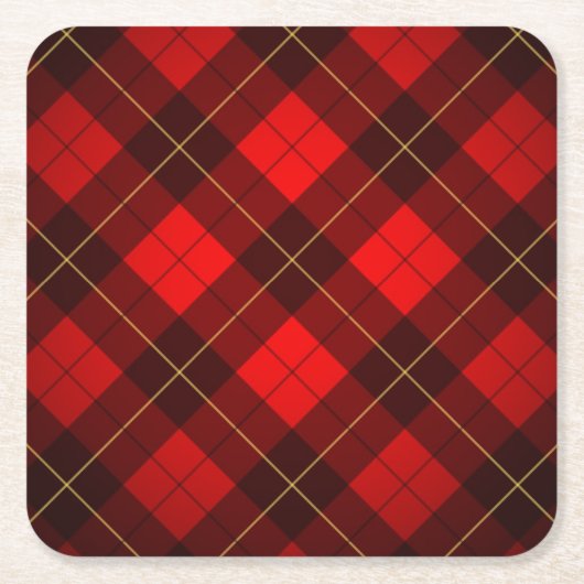 Achtergrond Wallace tartan Kartonnen Onderzetters (Voorkant)