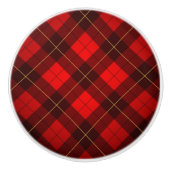 Achtergrond Wallace tartan Keramische Knop (Voorkant)