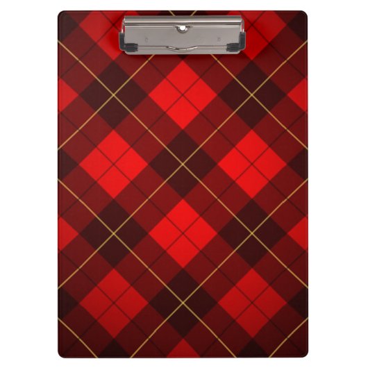Achtergrond Wallace tartan Klembord (Voorkant)