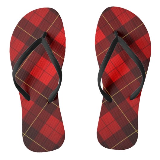 Achtergrond Wallace tartan Teenslippers (Voetbed)