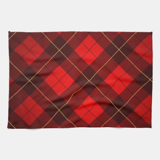 Achtergrond Wallace tartan Theedoek (Horizontaal)