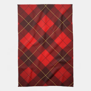 Achtergrond Wallace tartan Theedoek