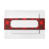 Achtergrond Wallace tartan Uitnodigingen Wikkel (Voorkant Voorbeeld)