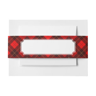Achtergrond Wallace tartan Uitnodigingen Wikkel
