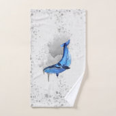 Achtergrond walvis op kraag bad handdoek (Handdoek)