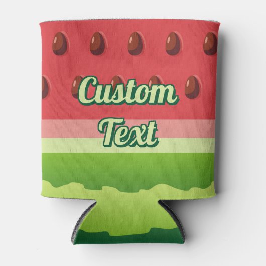 Achtergrond watermeloen blikjeskoeler (Voorkant)