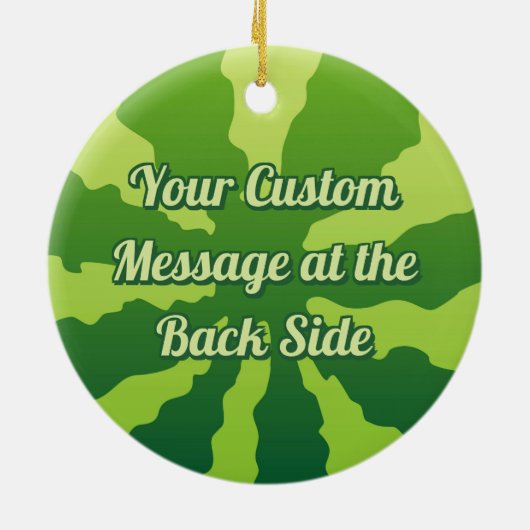 Achtergrond watermeloen keramisch ornament (Achterkant)