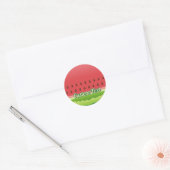Achtergrond watermeloen ronde sticker (Envelop)
