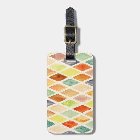 achtergrond waterverf bagagelabel (Voorkant verticaal)