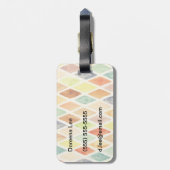 achtergrond waterverf bagagelabel (Achterkant verticaal)