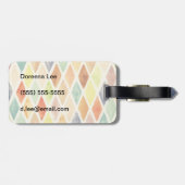 achtergrond waterverf bagagelabel (Achterkant horizontaal)