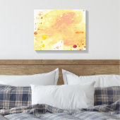 achtergrond waterverf canvas afdruk (Insitu (Slaapkamer))