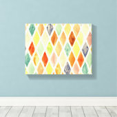 achtergrond waterverf canvas afdruk (Insitu (Houten vloer))