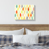 achtergrond waterverf canvas afdruk (Insitu (Slaapkamer))