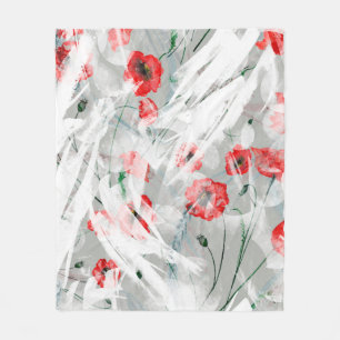 achtergrond waterverf. Een heldere spetter van ver Fleece Deken