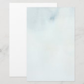 Achtergrond waterverf in pastelblauw en geel briefpapier (Voorkant / Achterkant)