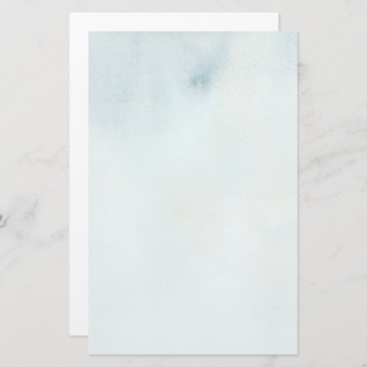 Achtergrond waterverf in pastelblauw en geel briefpapier (Voorkant / Achterkant)