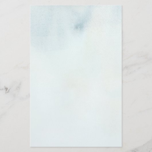 Achtergrond waterverf in pastelblauw en geel briefpapier (Voorkant)