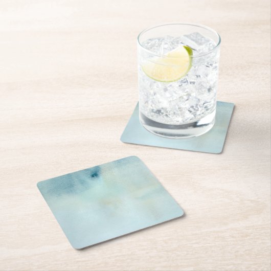 Achtergrond waterverf in pastelblauw en geel kartonnen onderzetters (Insitu)