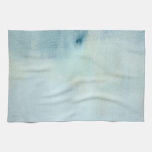 Achtergrond waterverf in pastelblauw en geel theedoek