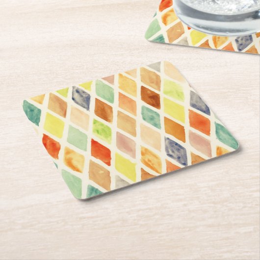 achtergrond waterverf kartonnen onderzetters (Schuin)