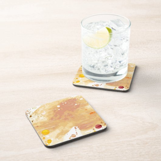 achtergrond waterverf onderzetter (Rechterzijde)