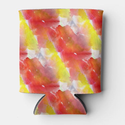 Achtergrond waterverf ontwerpstructuur blikjeskoeler (Voorkant)