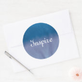 Achtergrond — Waterverf papier 3 Ronde Sticker (Envelop)