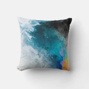 Achtergrond waterverf papier. Abstract gekleurde I Kussen