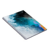 Achtergrond waterverf papier. Abstract gekleurde I Notitieboek (Rechterzijde)