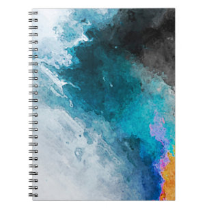 Achtergrond waterverf papier. Abstract gekleurde I Notitieboek