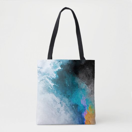 Achtergrond waterverf papier. Abstract gekleurde I Tote Bag (Voorkant)