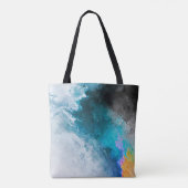 Achtergrond waterverf papier. Abstract gekleurde I Tote Bag (Achterkant)