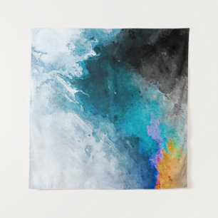 Achtergrond waterverf papier. Abstract gekleurde I Wandkleed